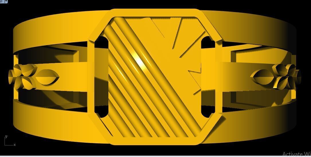 men ring 3dm file 3D print model_1