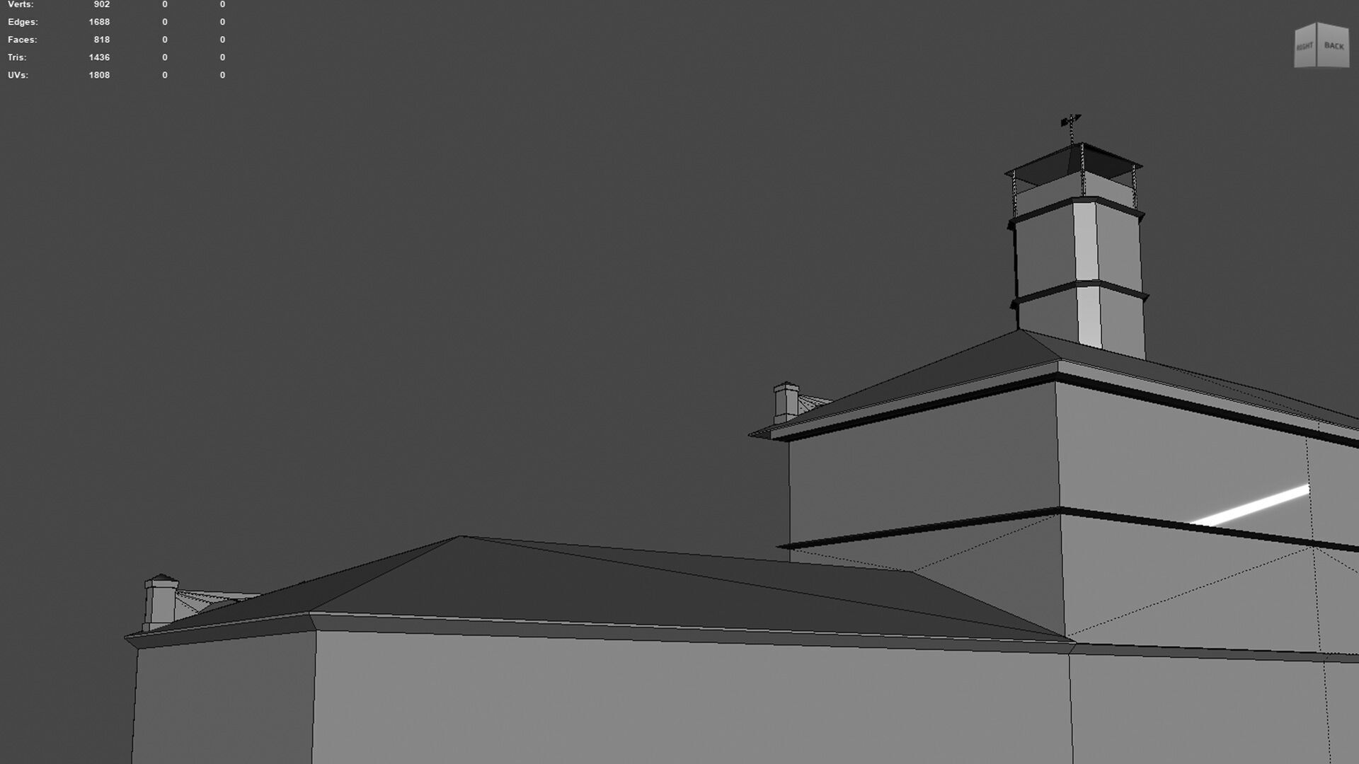 Two in one Fire Station 7971 pol and 818 pol Game Ready Low-poly 3D model_21