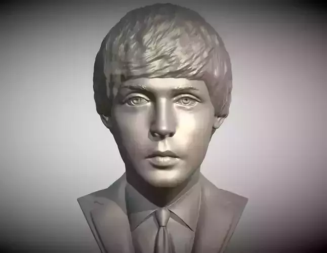 Paul McCartney bust 3D print model