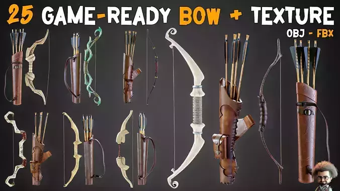 25 Game-Ready Bow   4K Texture