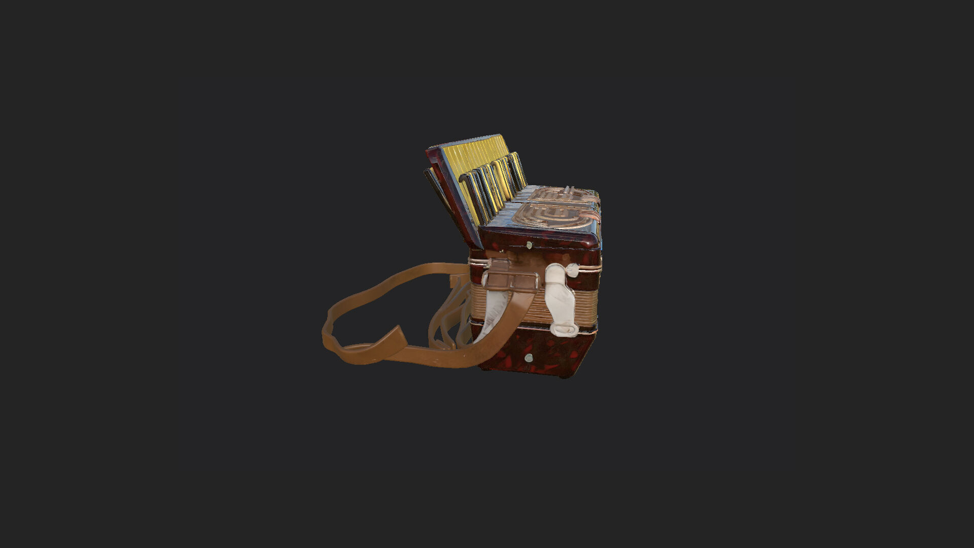 Accordion3D Model 007 Low-poly 3D model_7