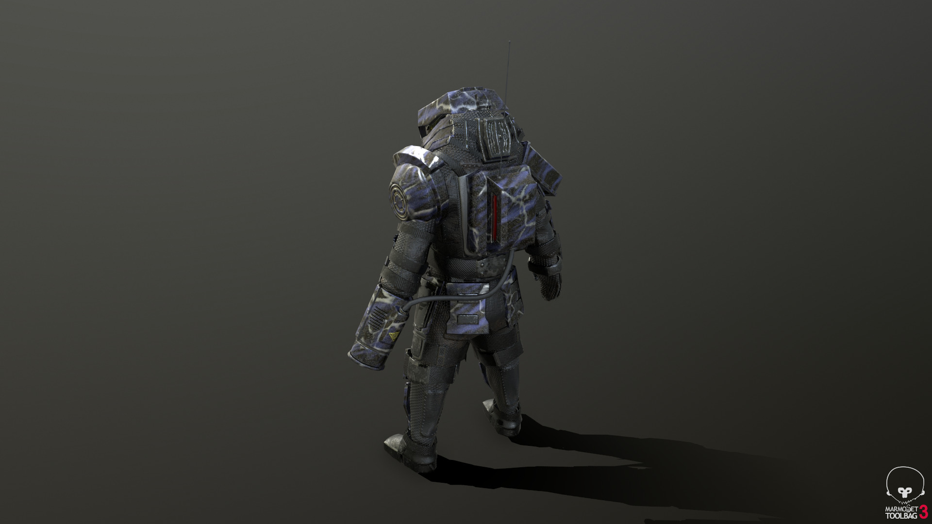 Predator Soldier Low-poly 3D model_3
