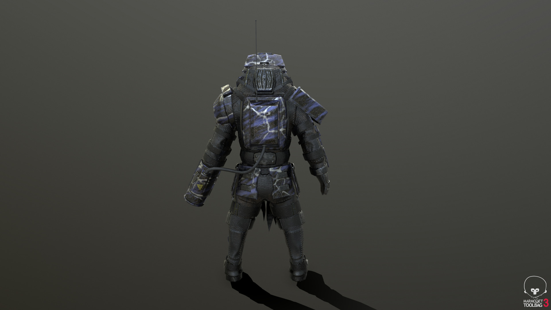 Predator Soldier Low-poly 3D model_5