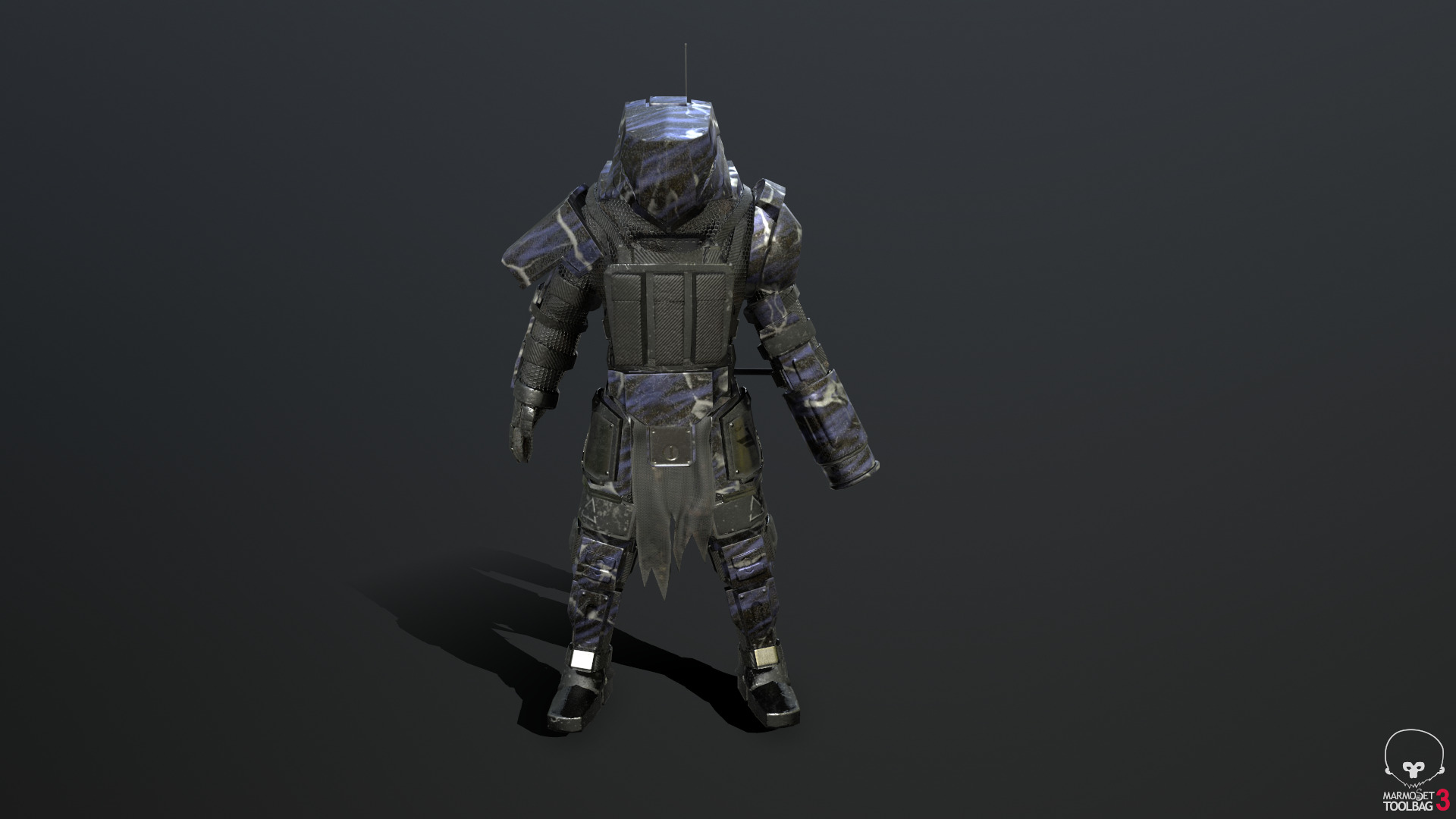 Predator Soldier Low-poly 3D model_6