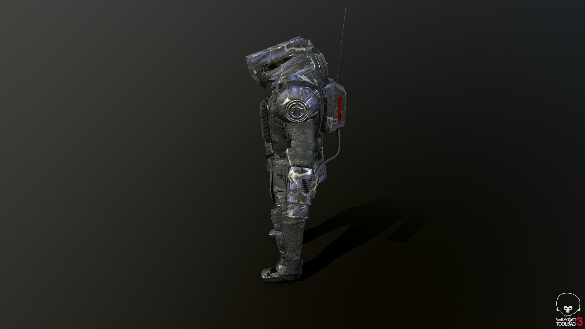 Predator Soldier Low-poly 3D model_8
