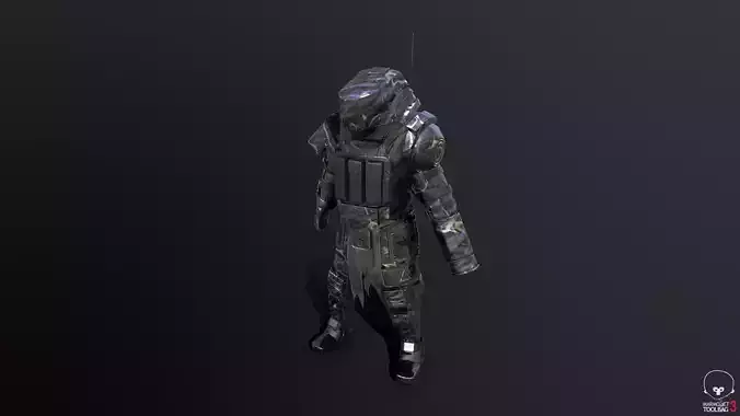 Predator Soldier Low-poly 3D model Predator Soldier Low-poly 3D model