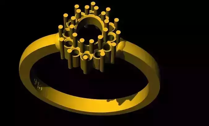 cluster ring 3dm file