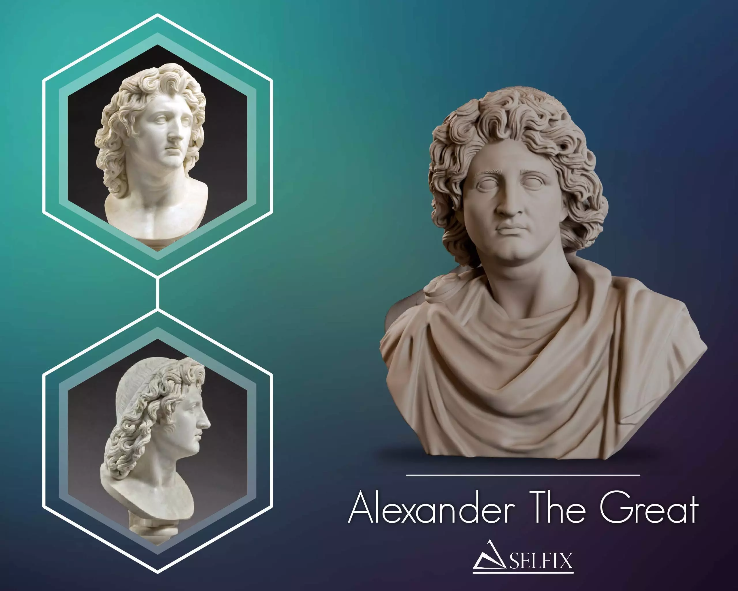 Alexander The Great Bust Sculpture 3D print model_0
