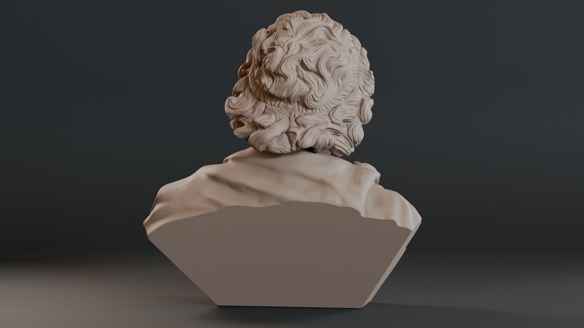 Alexander The Great Bust Sculpture 3D print model_7