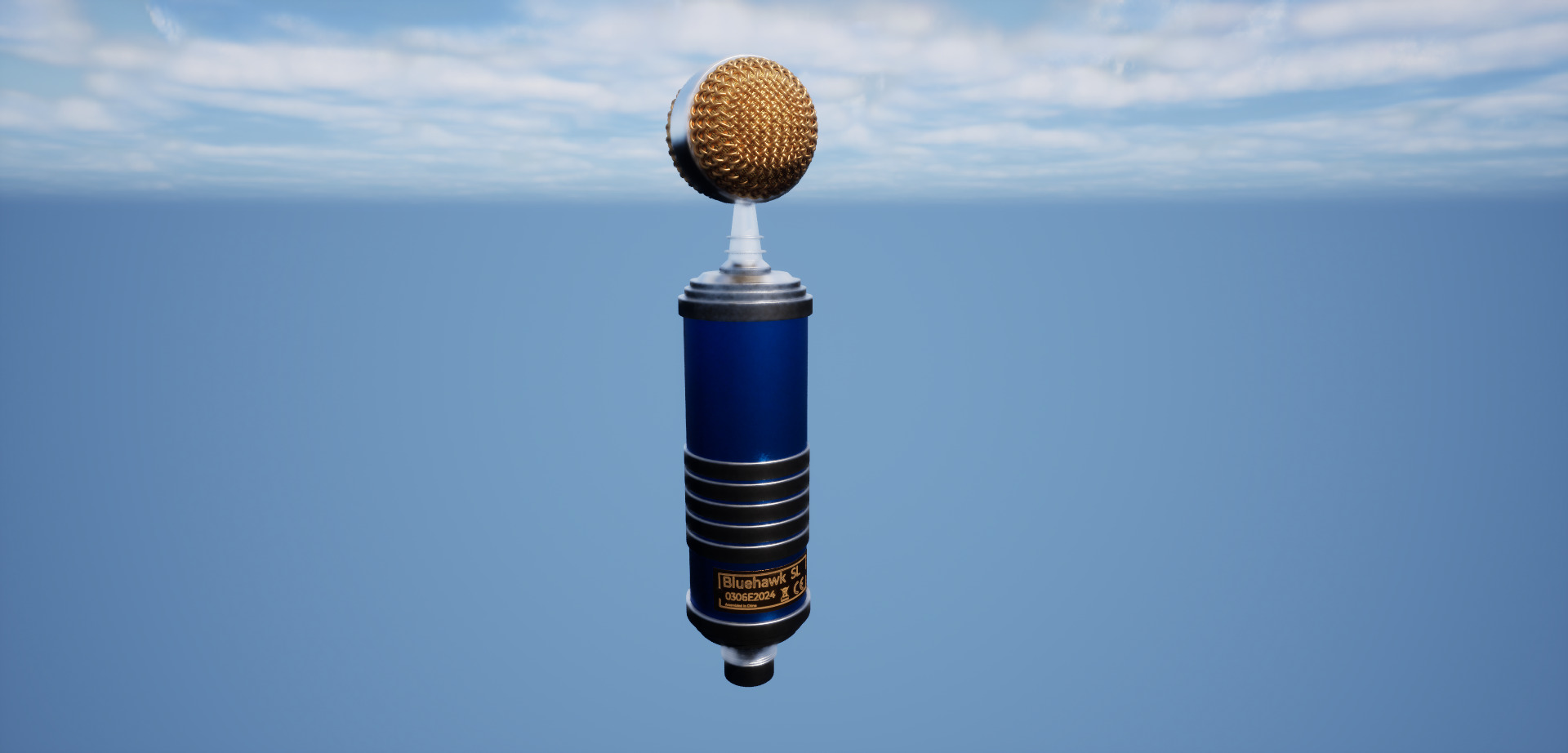 High Quality Studio Microphone - Bluehawk SL 3D model_1