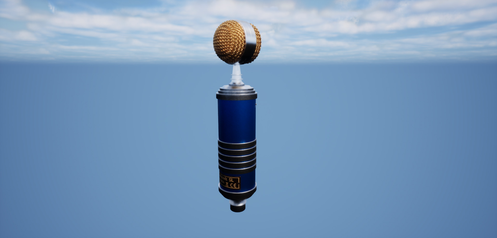High Quality Studio Microphone - Bluehawk SL 3D model_2