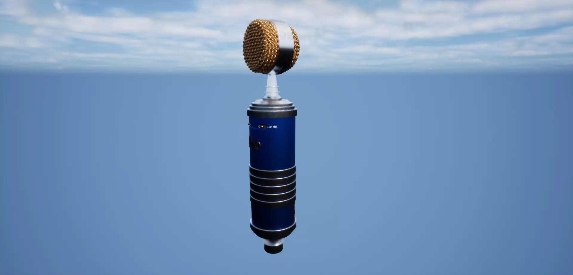 High Quality Studio Microphone - Bluehawk SL 3D model_0