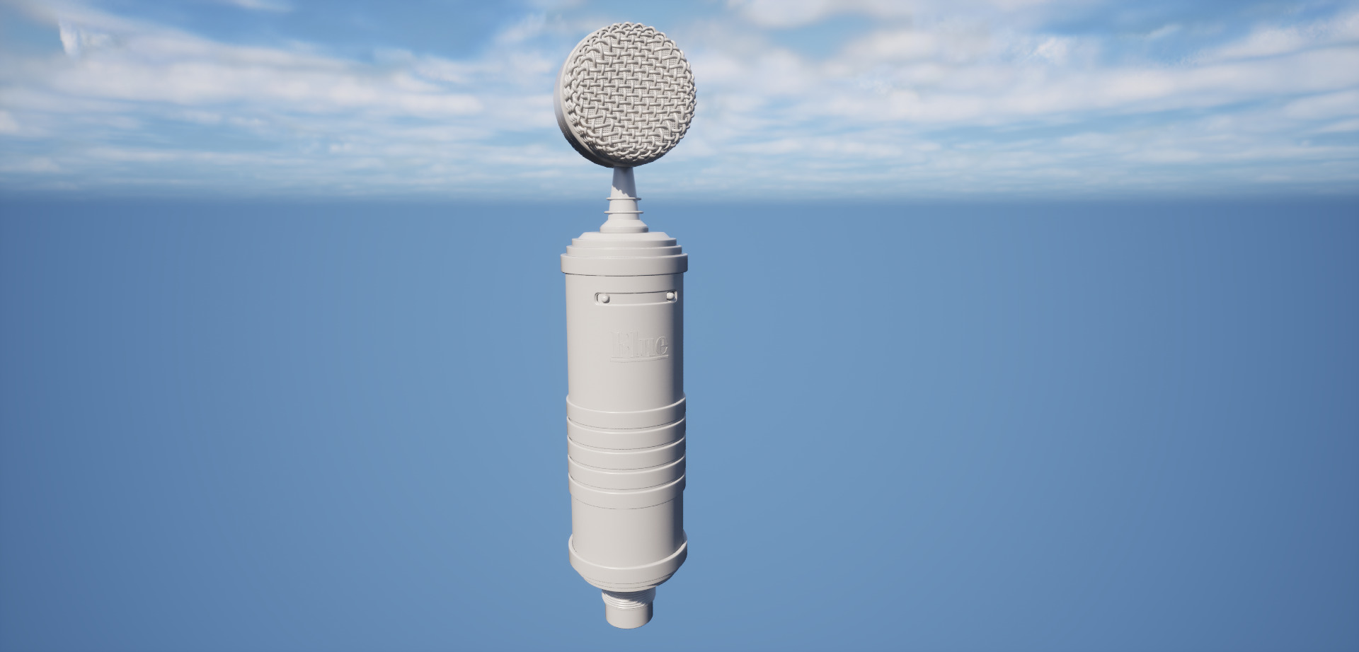 High Quality Studio Microphone - Bluehawk SL 3D model_6