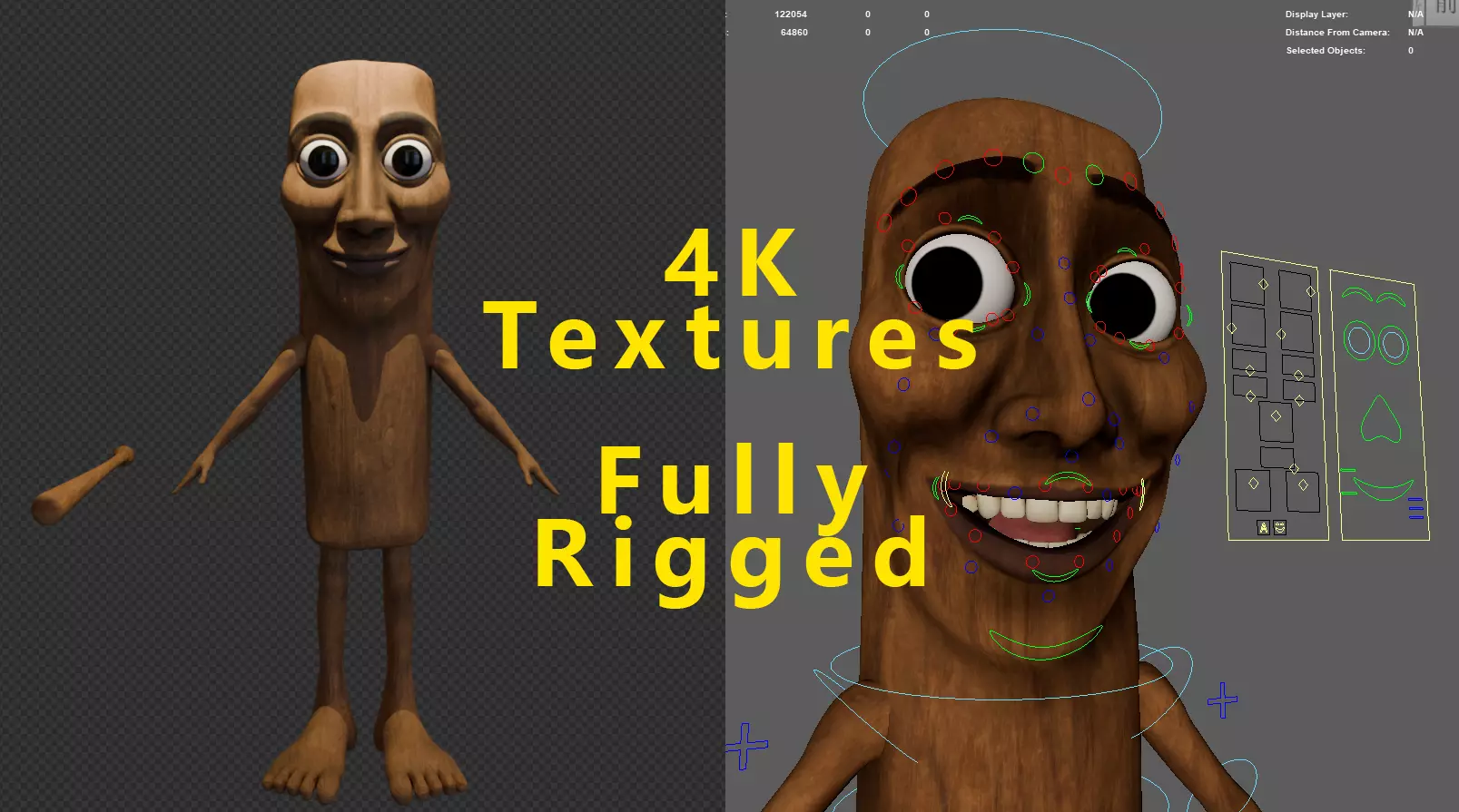 TungTungTung Sahur Italian BrainRot Model Low-poly 3D model_0