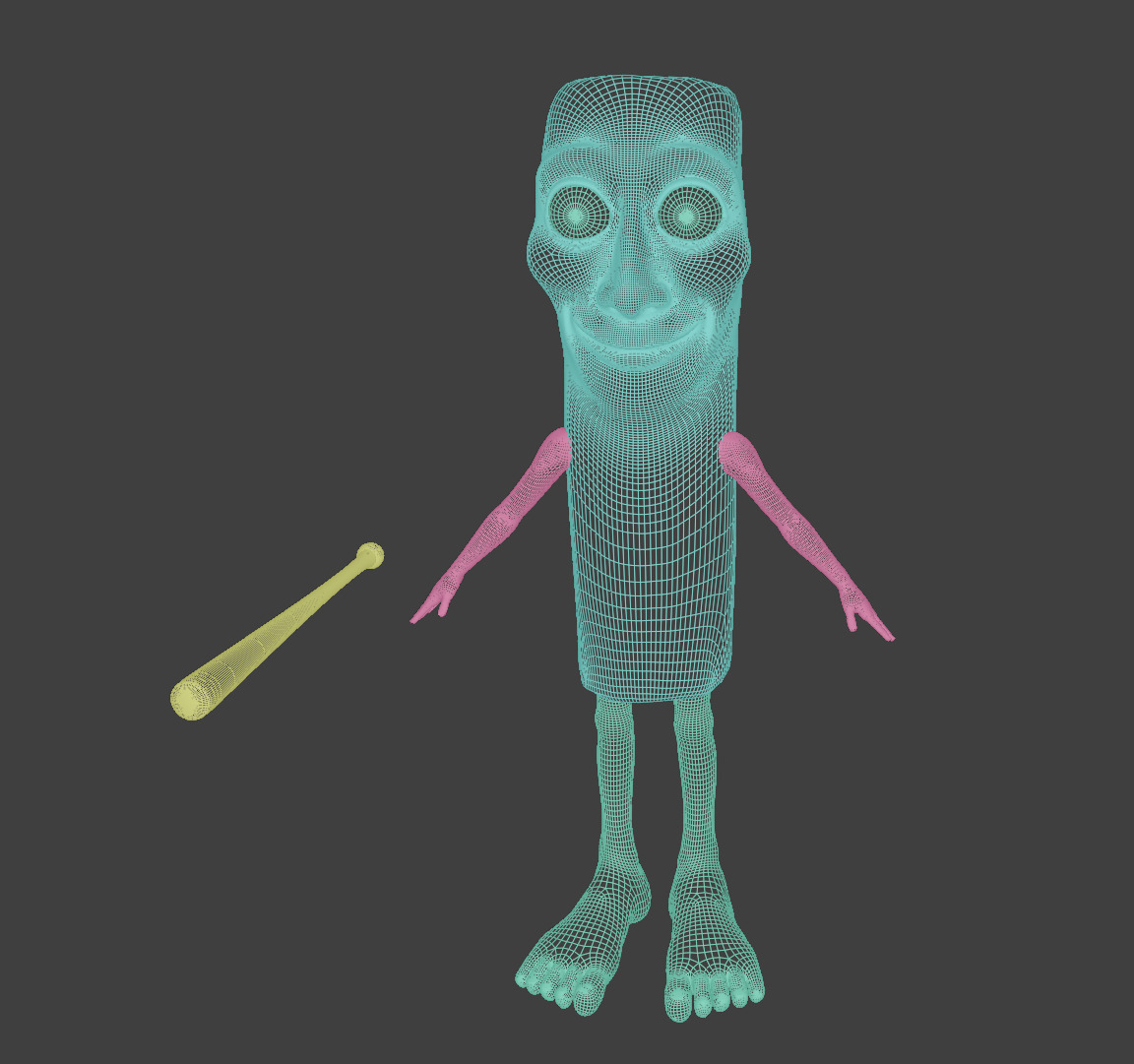 TungTungTung Sahur Italian BrainRot Model Low-poly 3D model_5