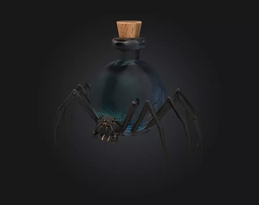 Arachnid Elixir Venomous Power in a Vial 3D model