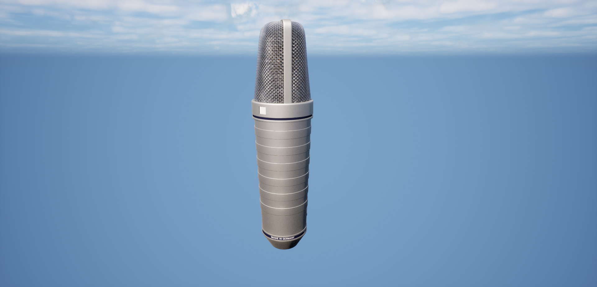 High Quality Studio Microphone - NewmannU87 3D model_3