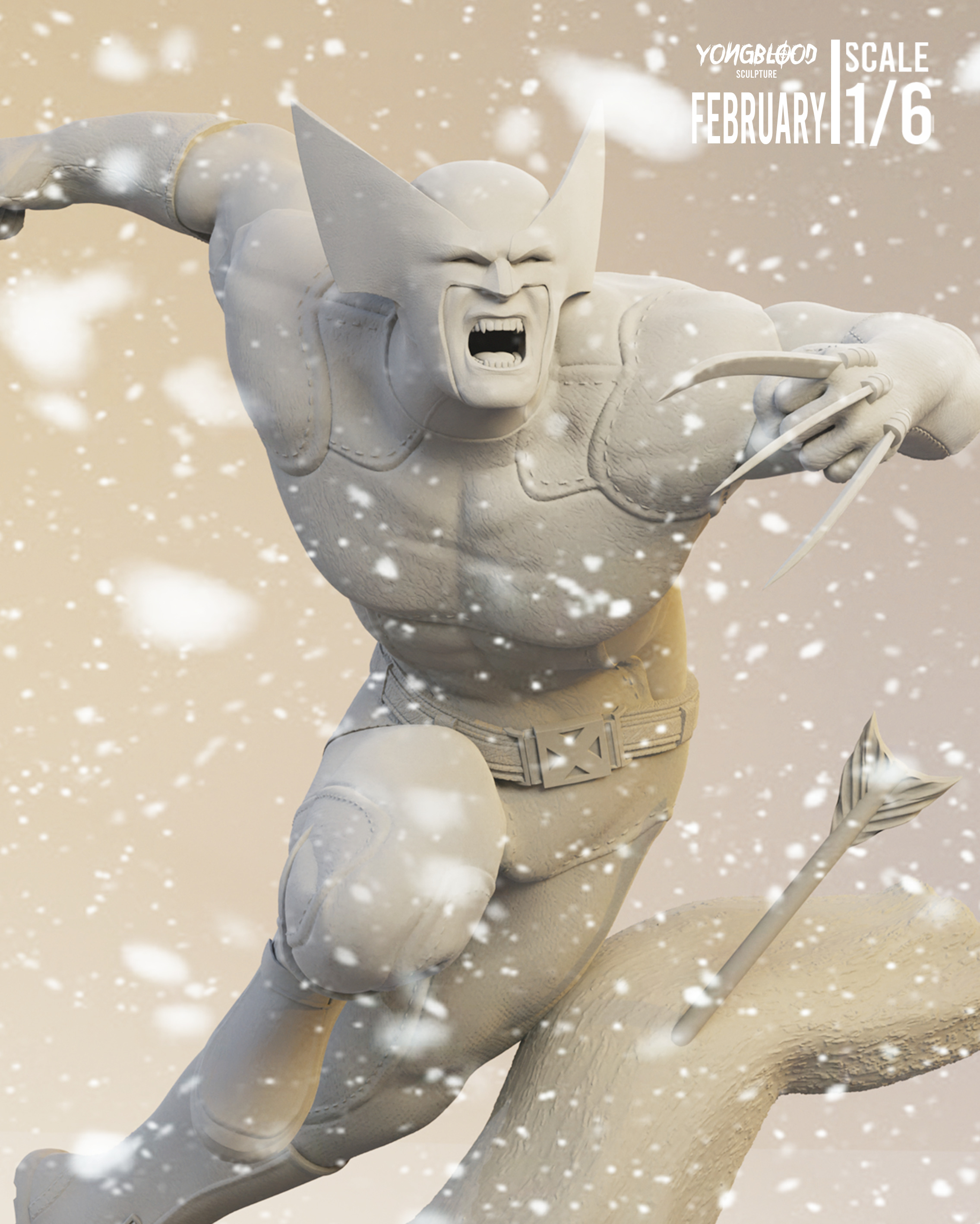 Wolverine STL - Yongblood Sculpture 3D print model_9