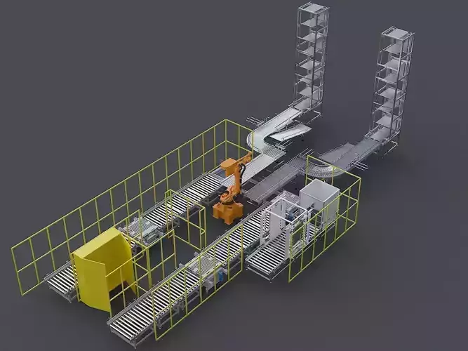Stacking wrapping  packaging production line