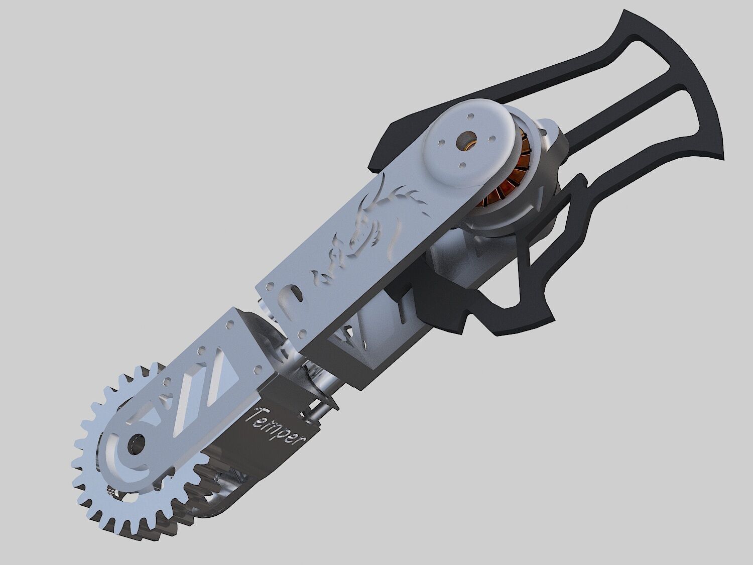 Tilt arm component 3D model_1