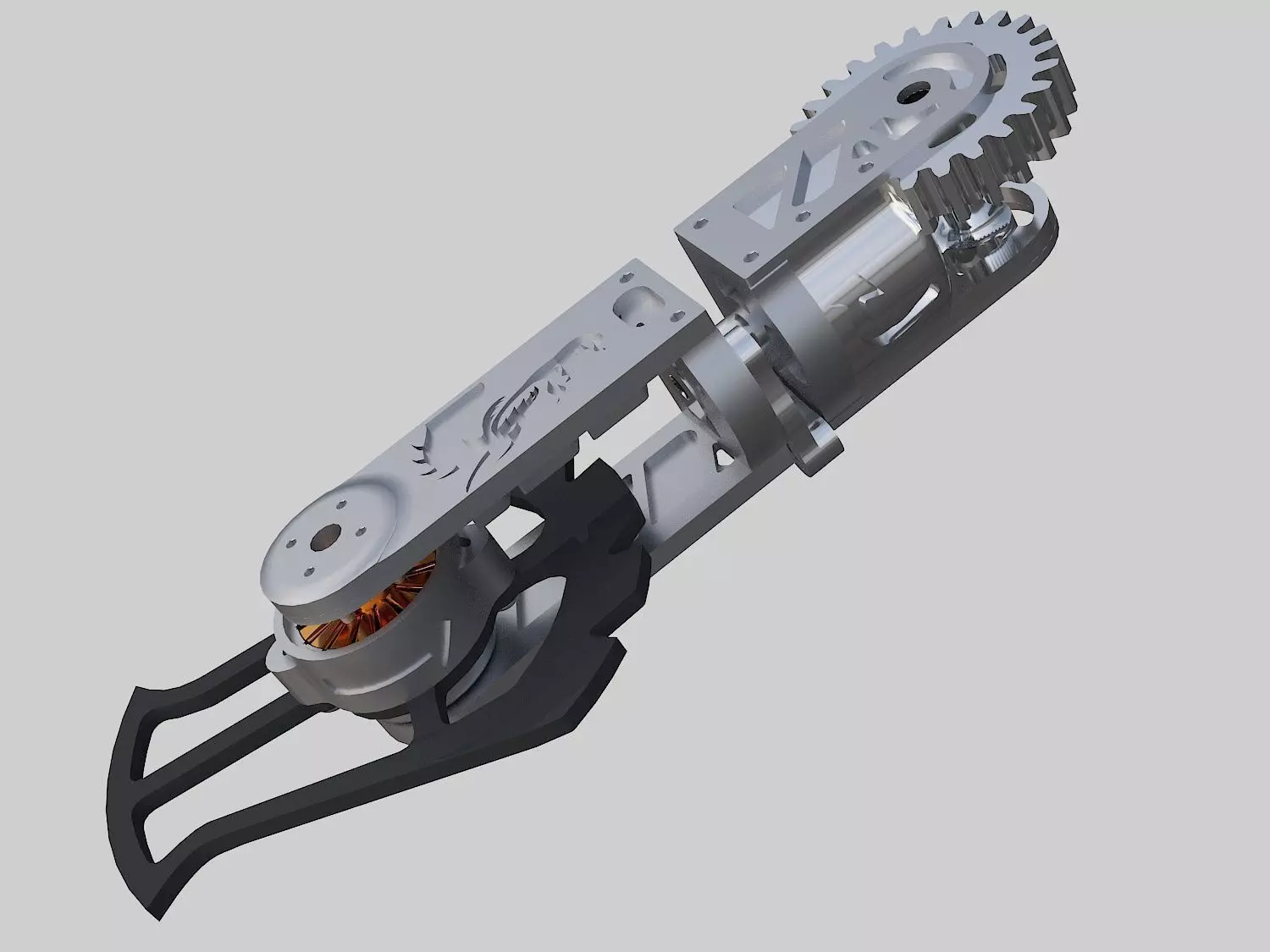 Tilt arm component 3D model_0