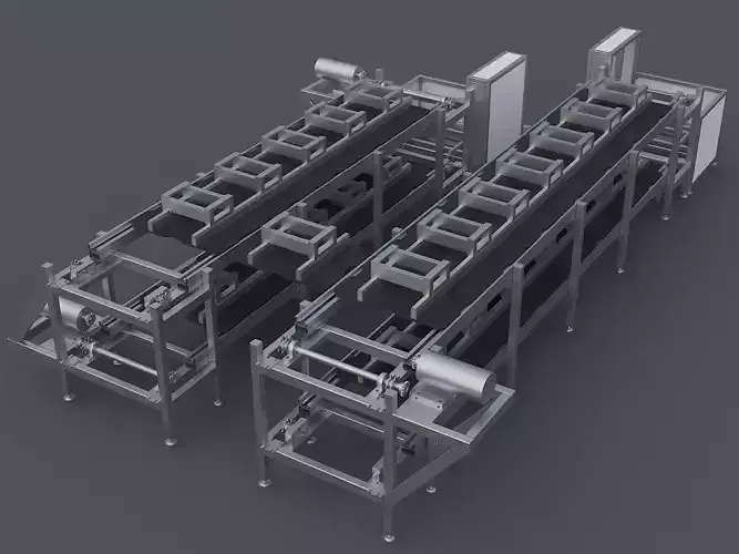 Double speed chain production line