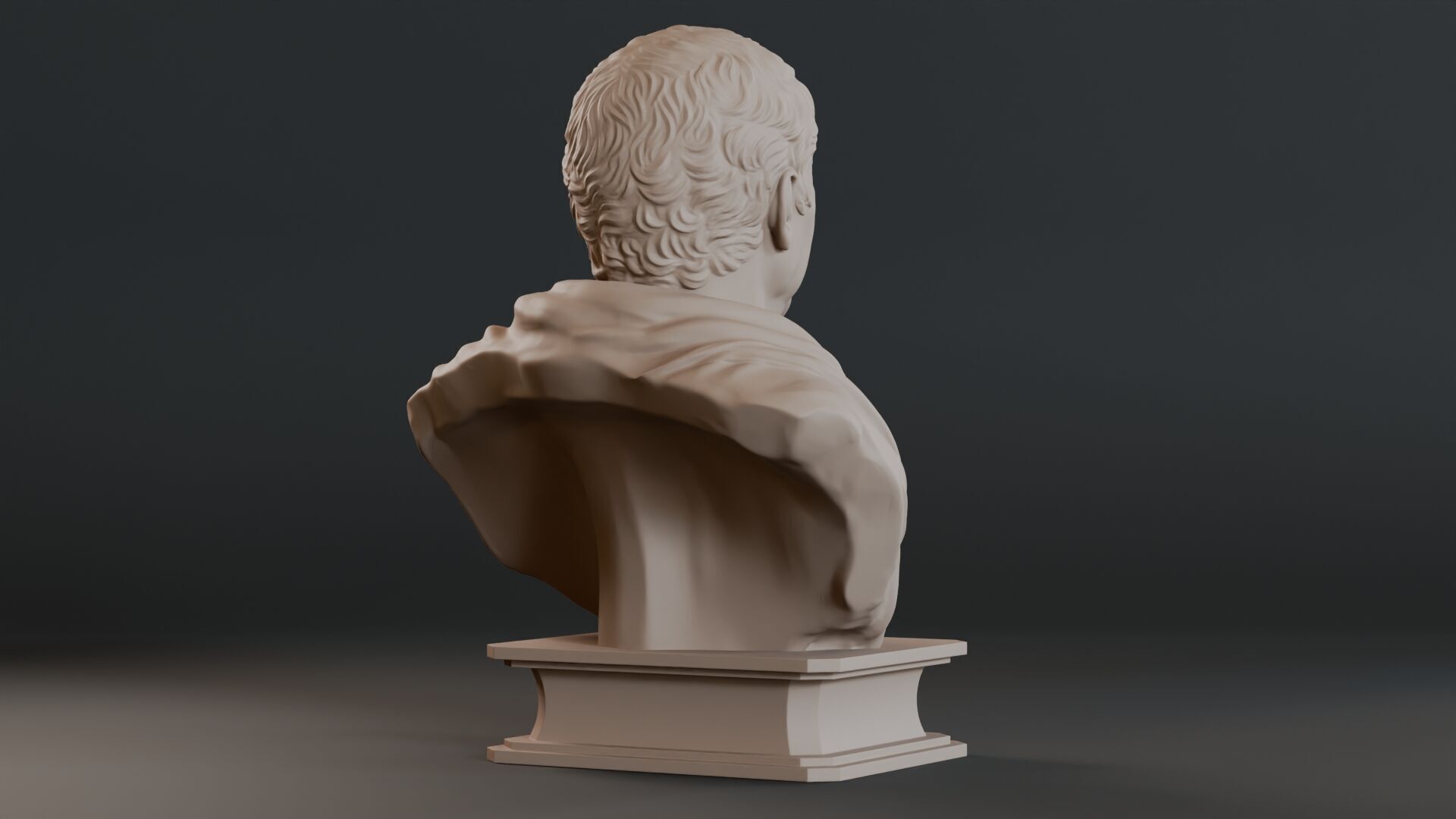 Cicero Bust Sculpture  3D print model_6