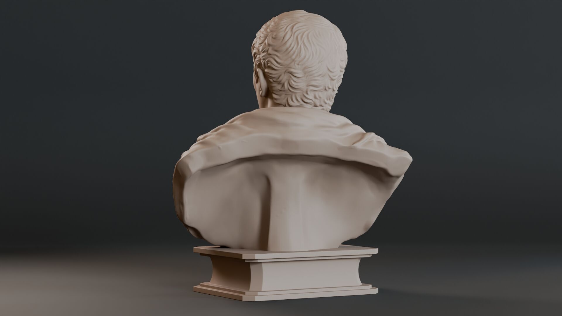 Cicero Bust Sculpture  3D print model_8