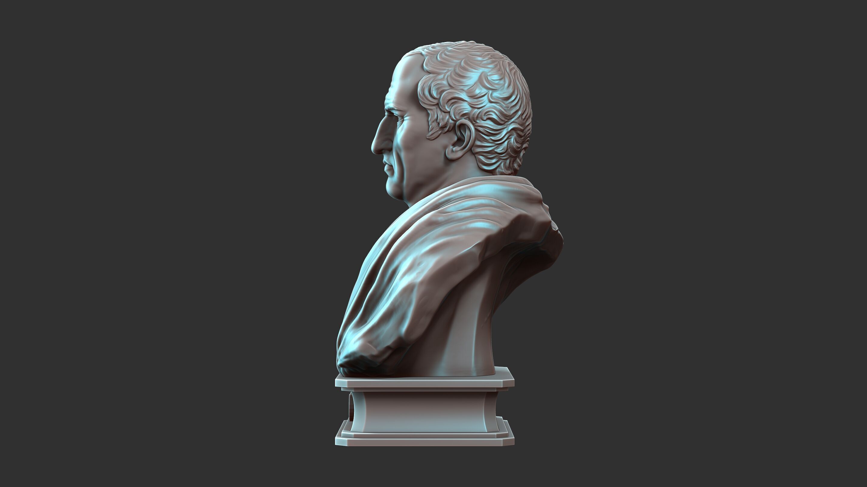 Cicero Bust Sculpture  3D print model_17