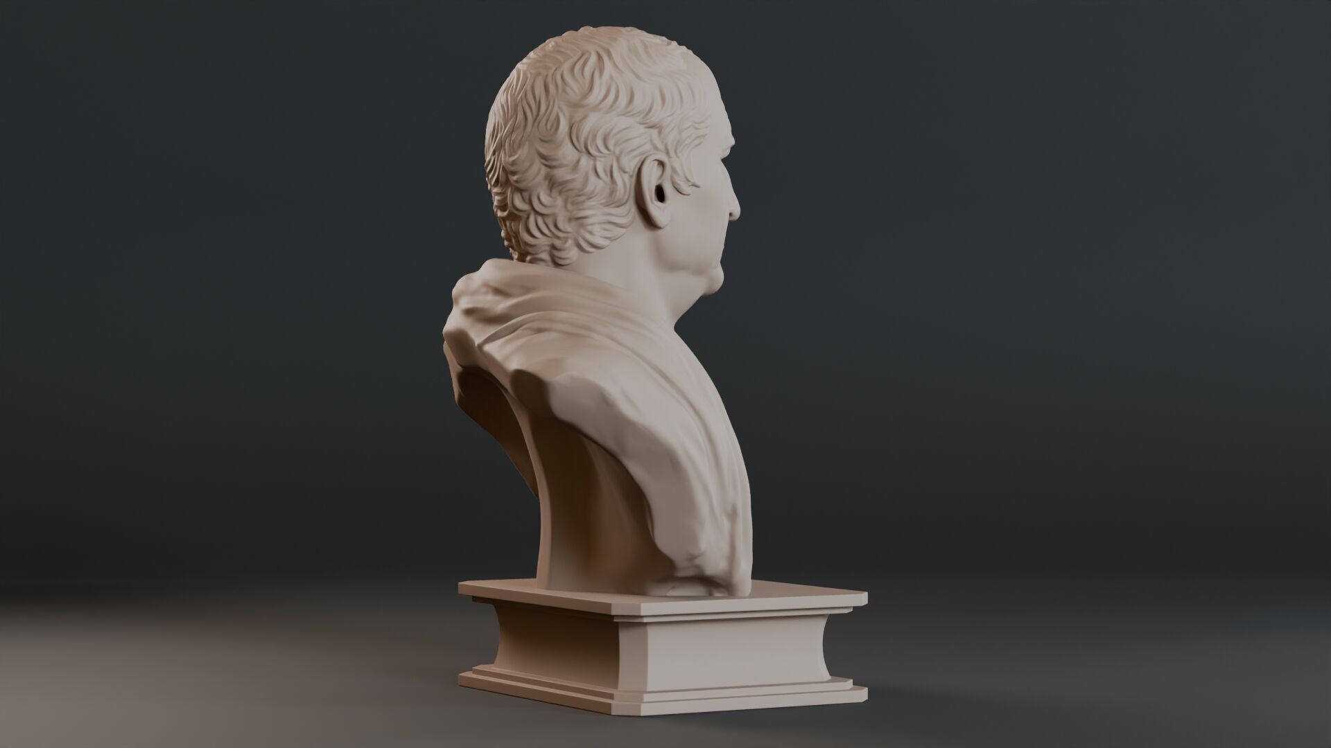 Cicero Bust Sculpture  3D print model_5