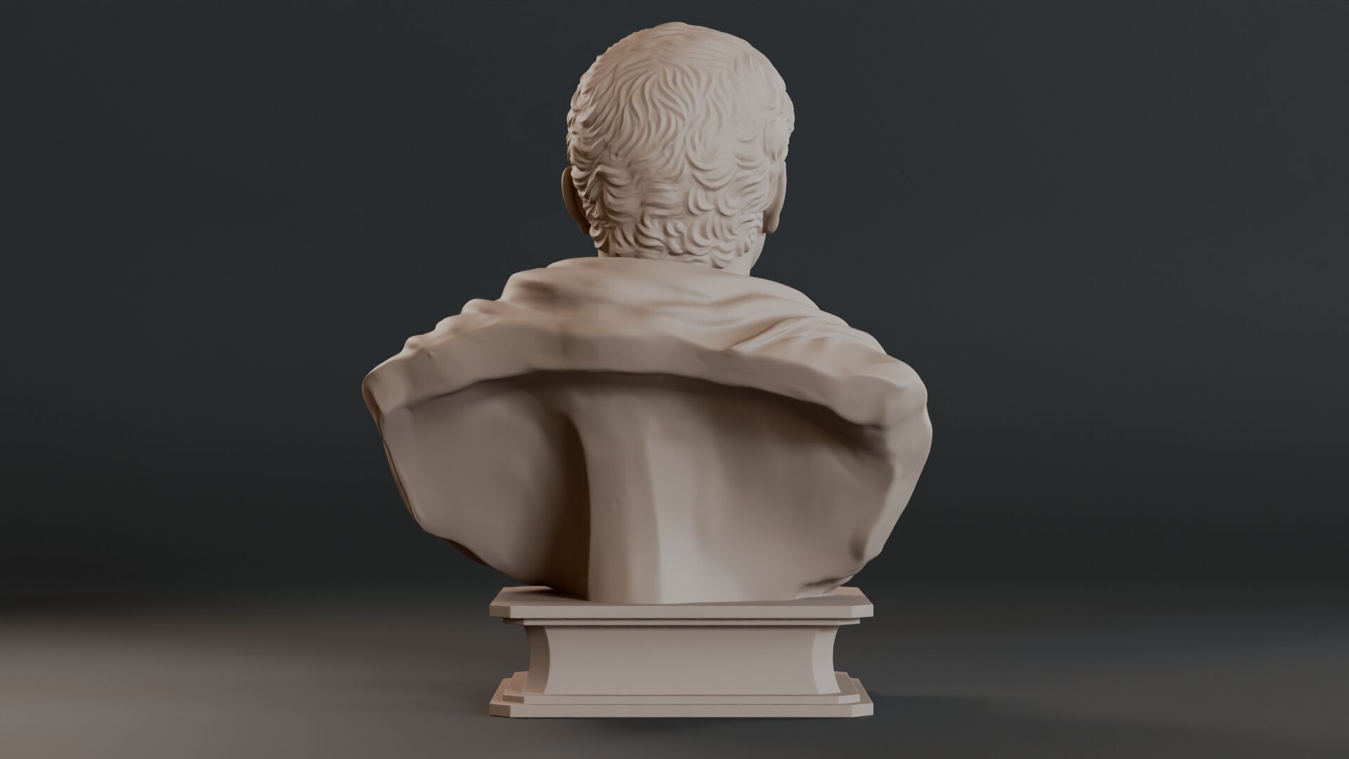 Cicero Bust Sculpture  3D print model_7