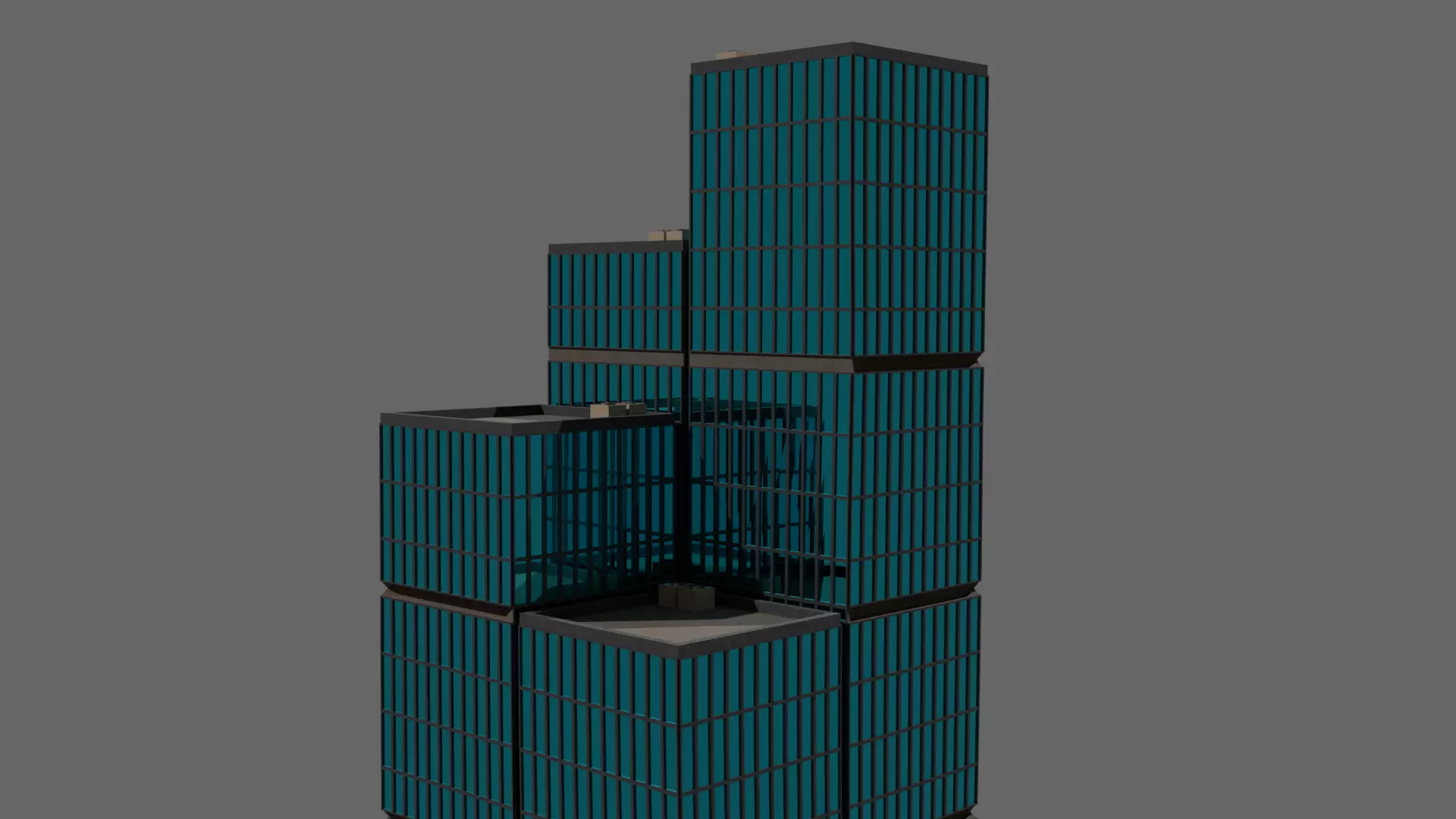 Modular Flow Skyscraper Free 3D model_0