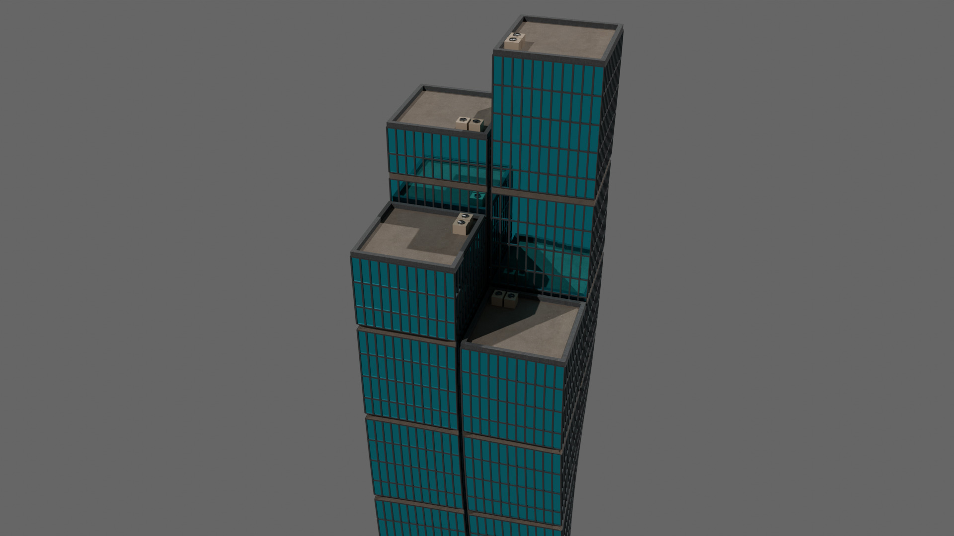 Modular Flow Skyscraper Free 3D model_2