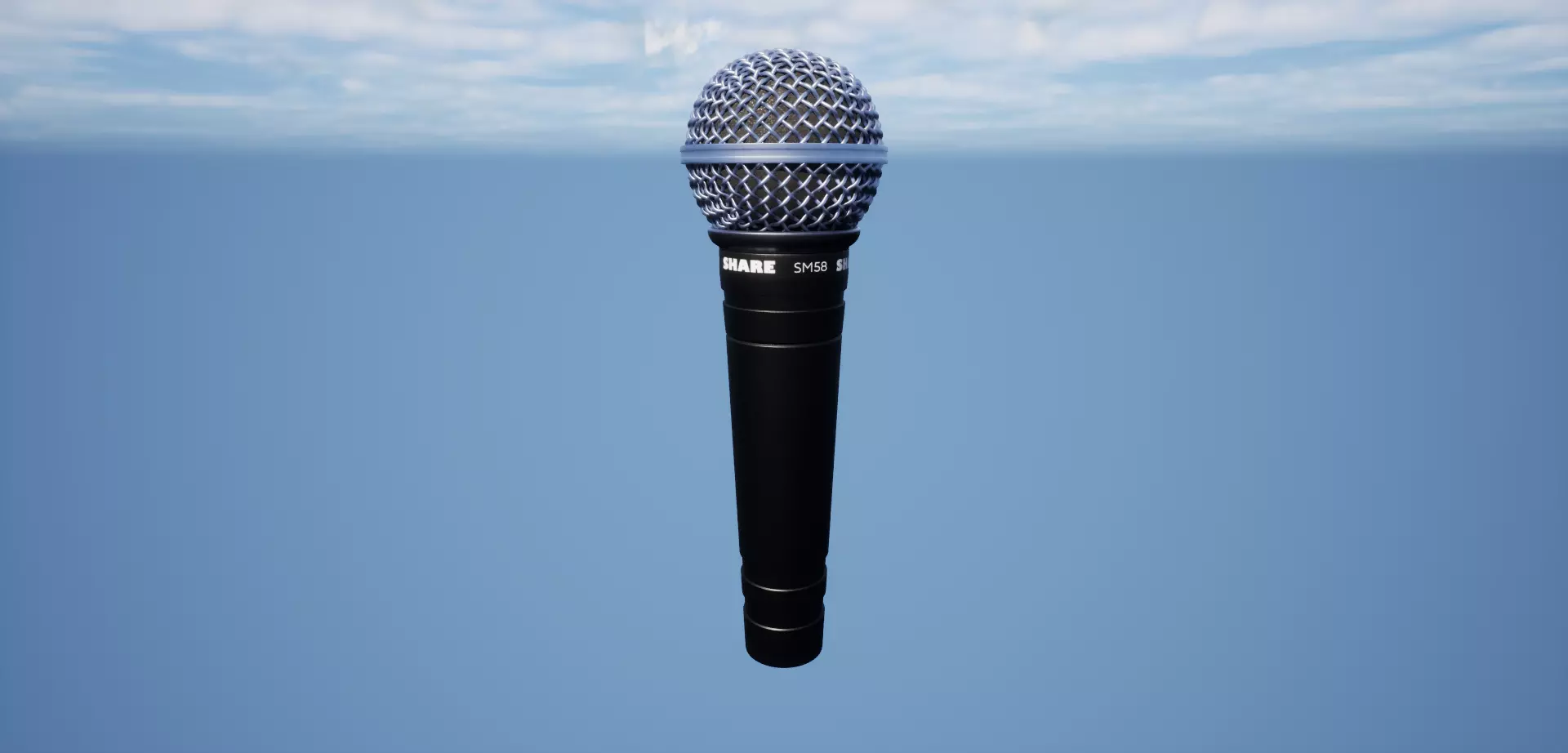 High Quality Studio Microphone - Share SM58 3D model