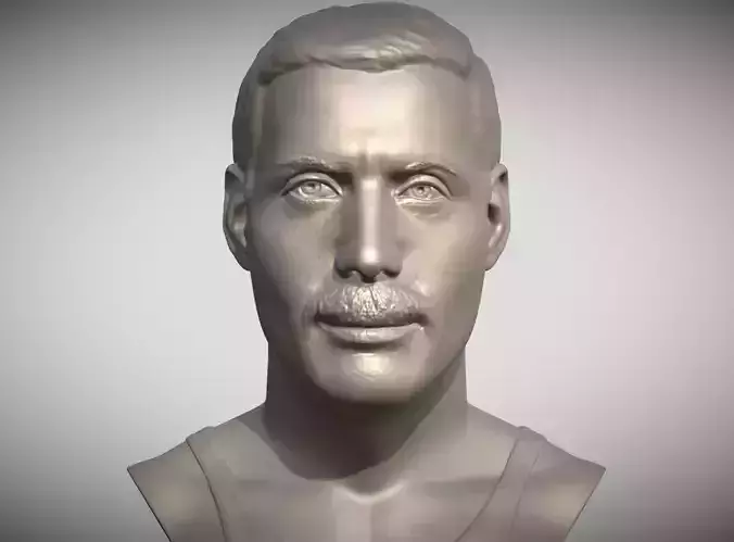 Freddie Mercury bust 3D print model