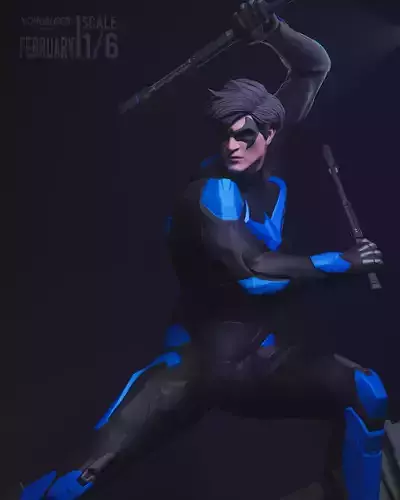Nightwing STL - Yongblood Sculpture 3D print model
