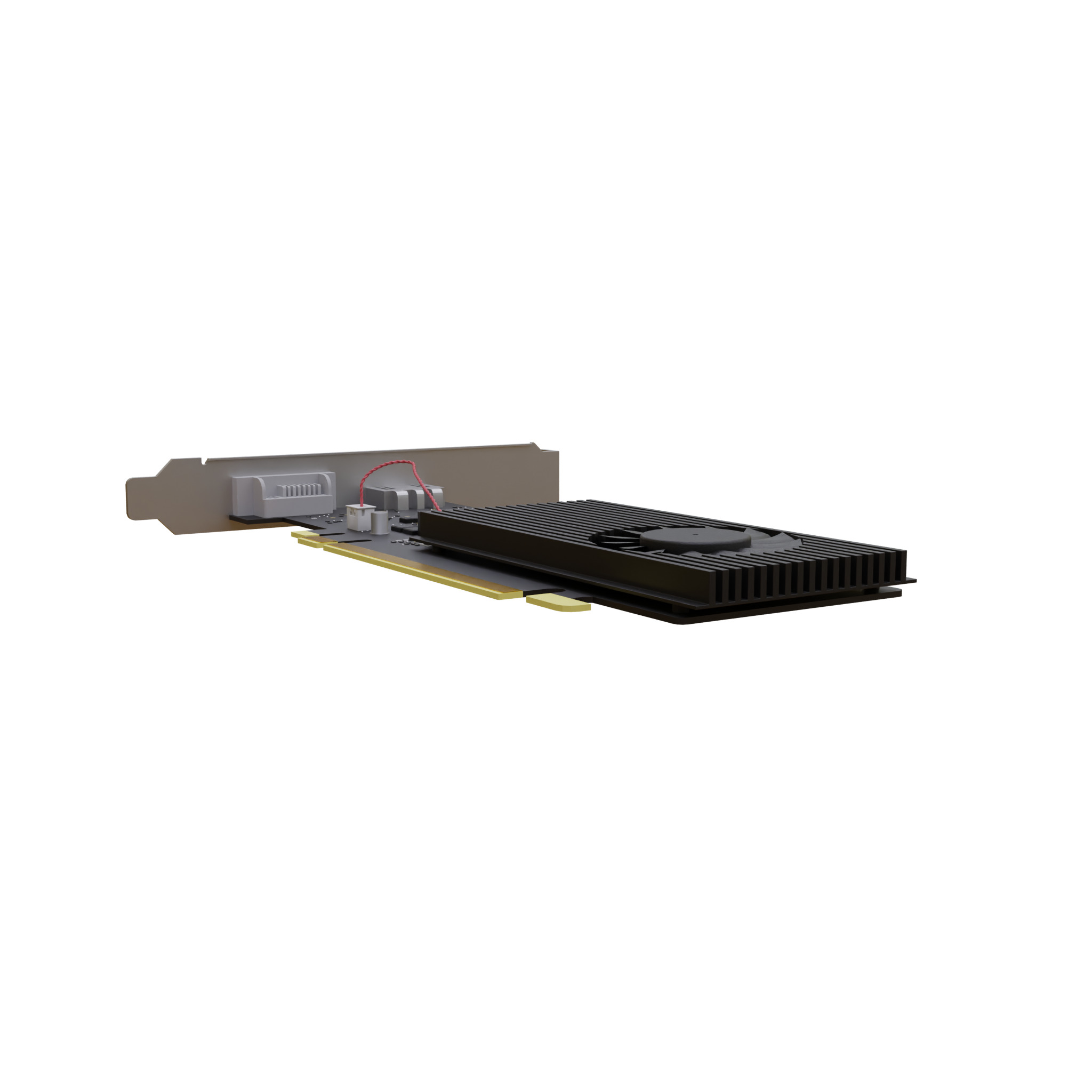 GT1030 Graphic card 3D model_4