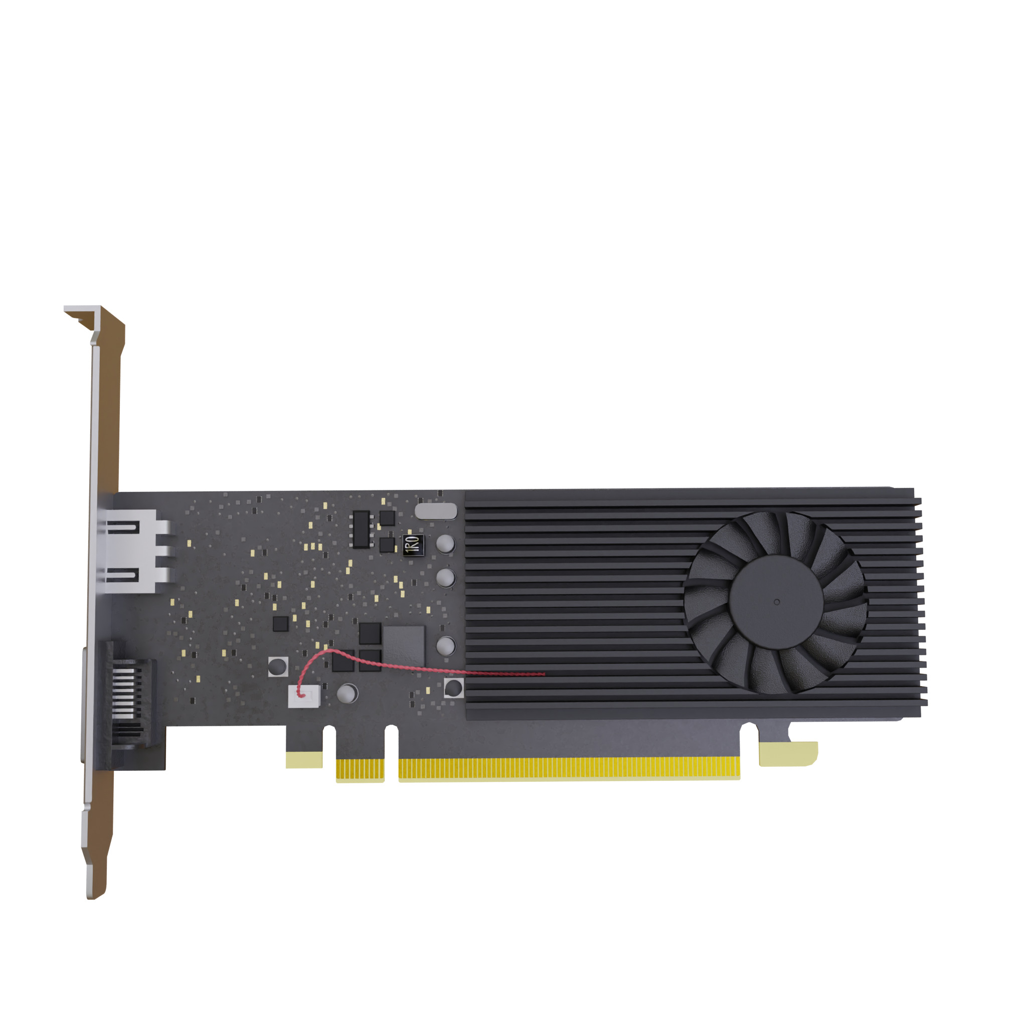 GT1030 Graphic card 3D model_3
