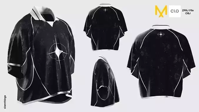 Streetwear Football Kit Shirt Model 012