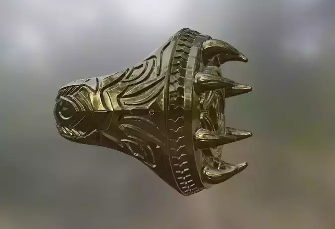 Ring of Chaos enspired by daedra design from elder scrolls 3D print model