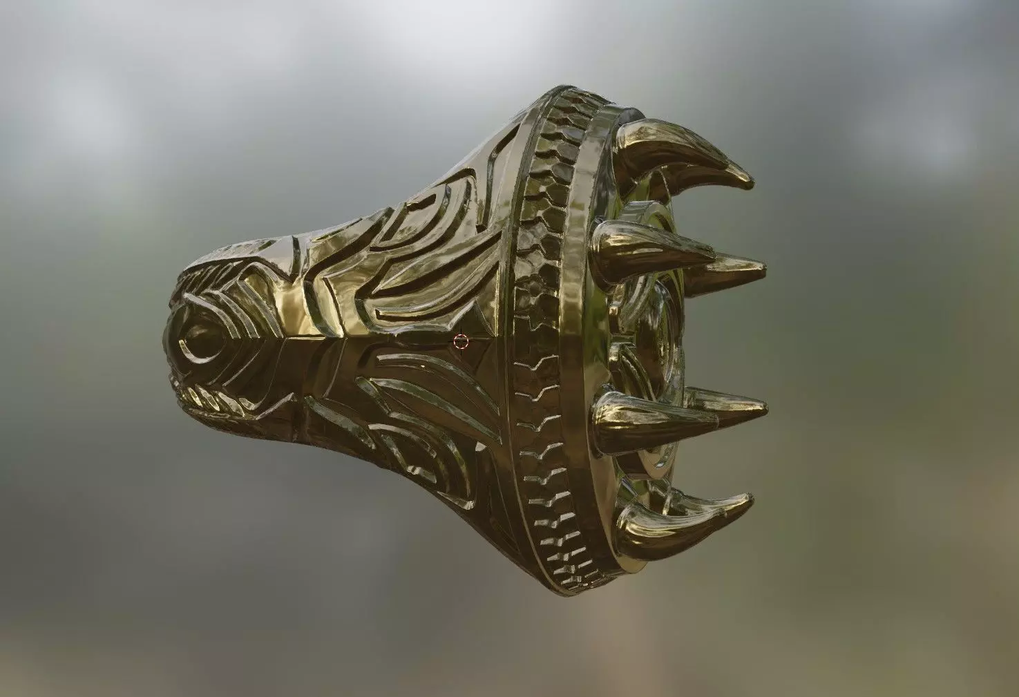 Ring of Chaos enspired by daedra design from elder scrolls 3D print model_0