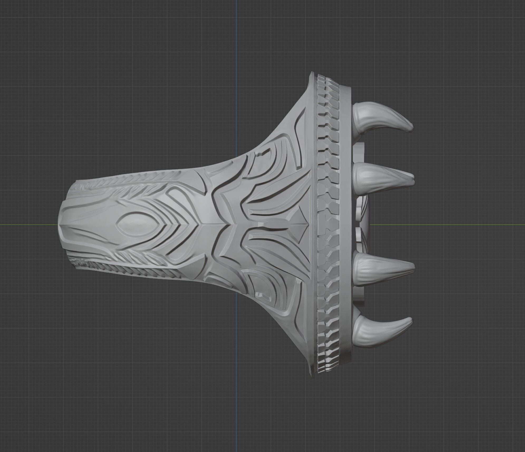 Ring of Chaos enspired by daedra design from elder scrolls 3D print model_3
