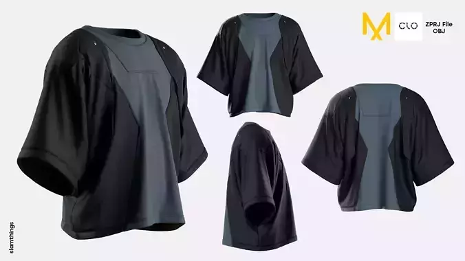 Streetwear T Shirt Cybepunk Model 011