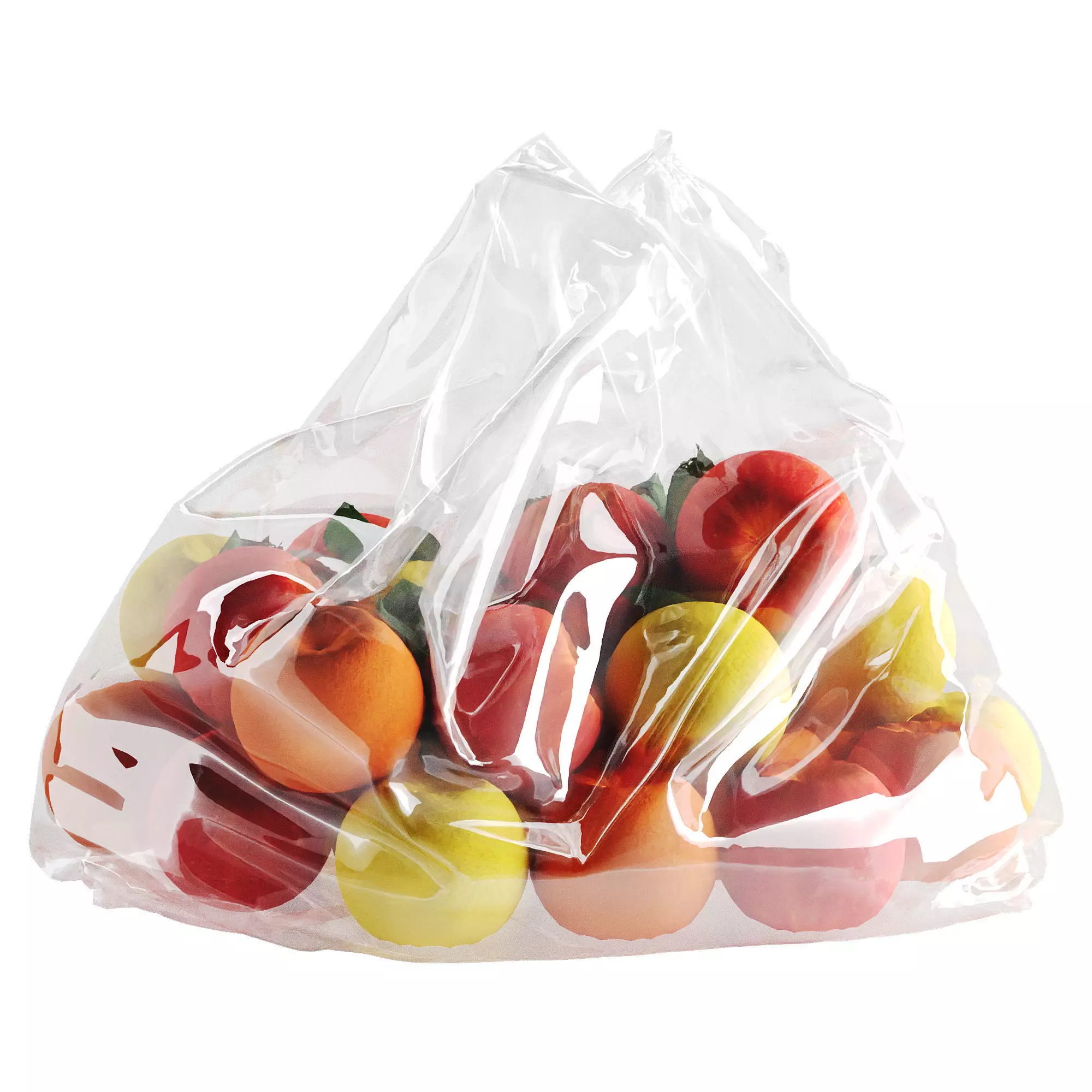 Fruit package Low-poly 3D model