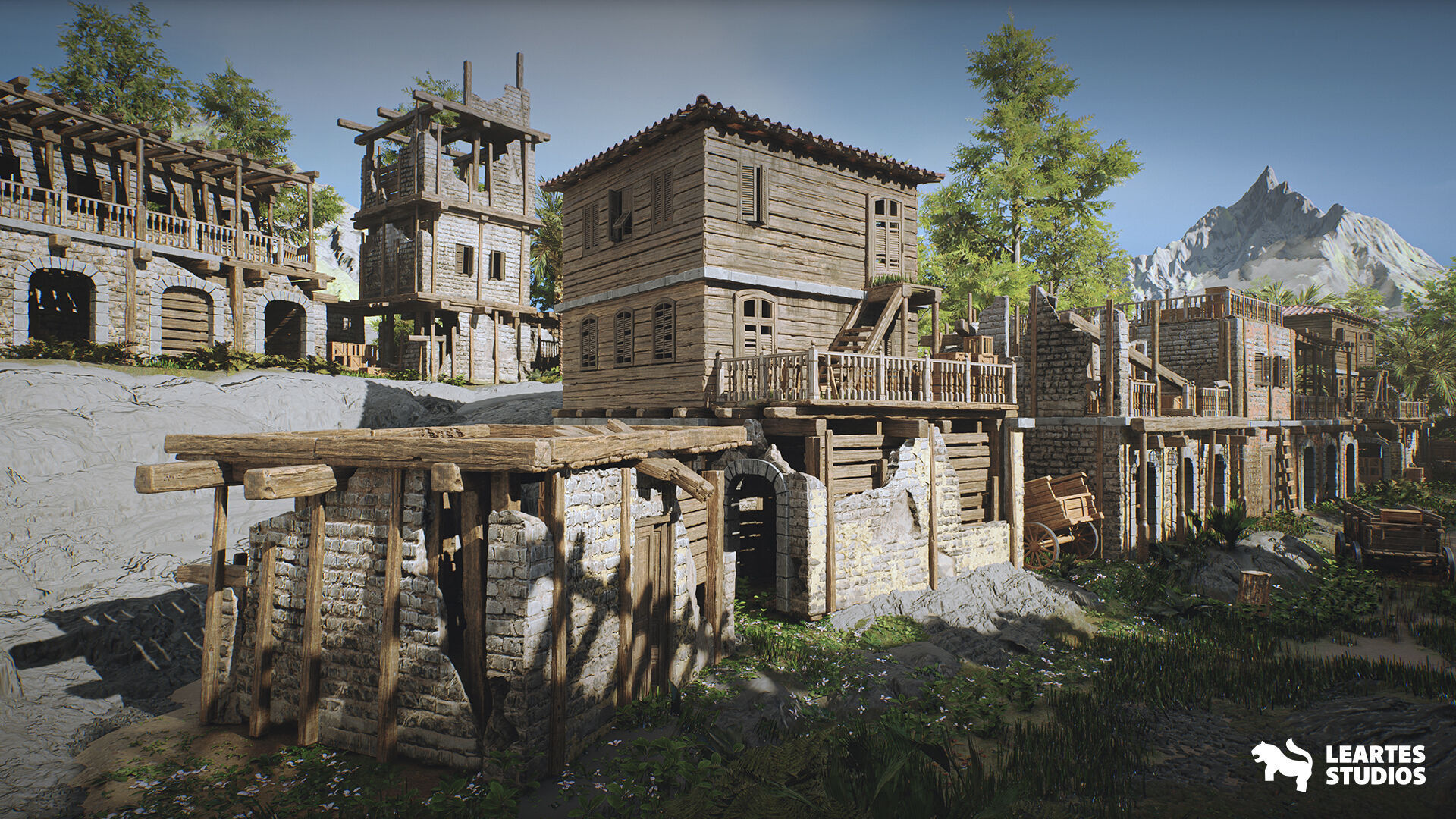 Adventure Island Environment  Low-poly 3D model_9