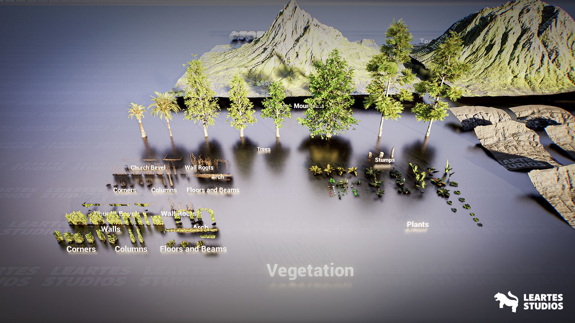 Adventure Island Environment  Low-poly 3D model_18