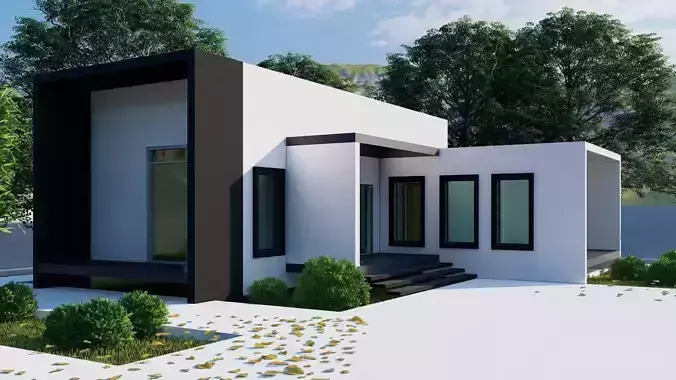 3d-ARCHITECTURAL-MODEL Low-poly 3D model