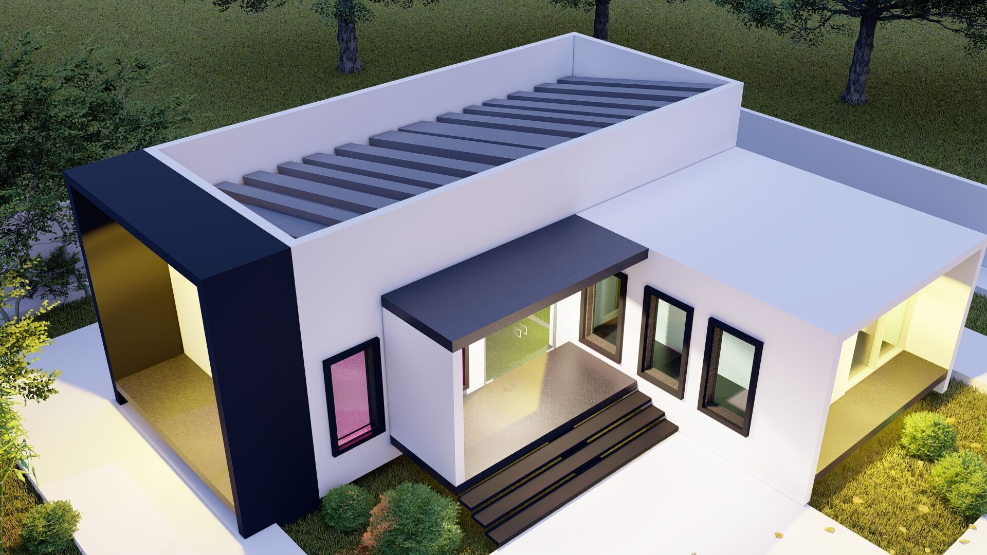 3d-ARCHITECTURAL-MODEL Low-poly 3D model_4