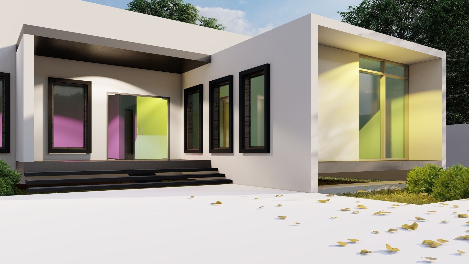 3d-ARCHITECTURAL-MODEL Low-poly 3D model_2