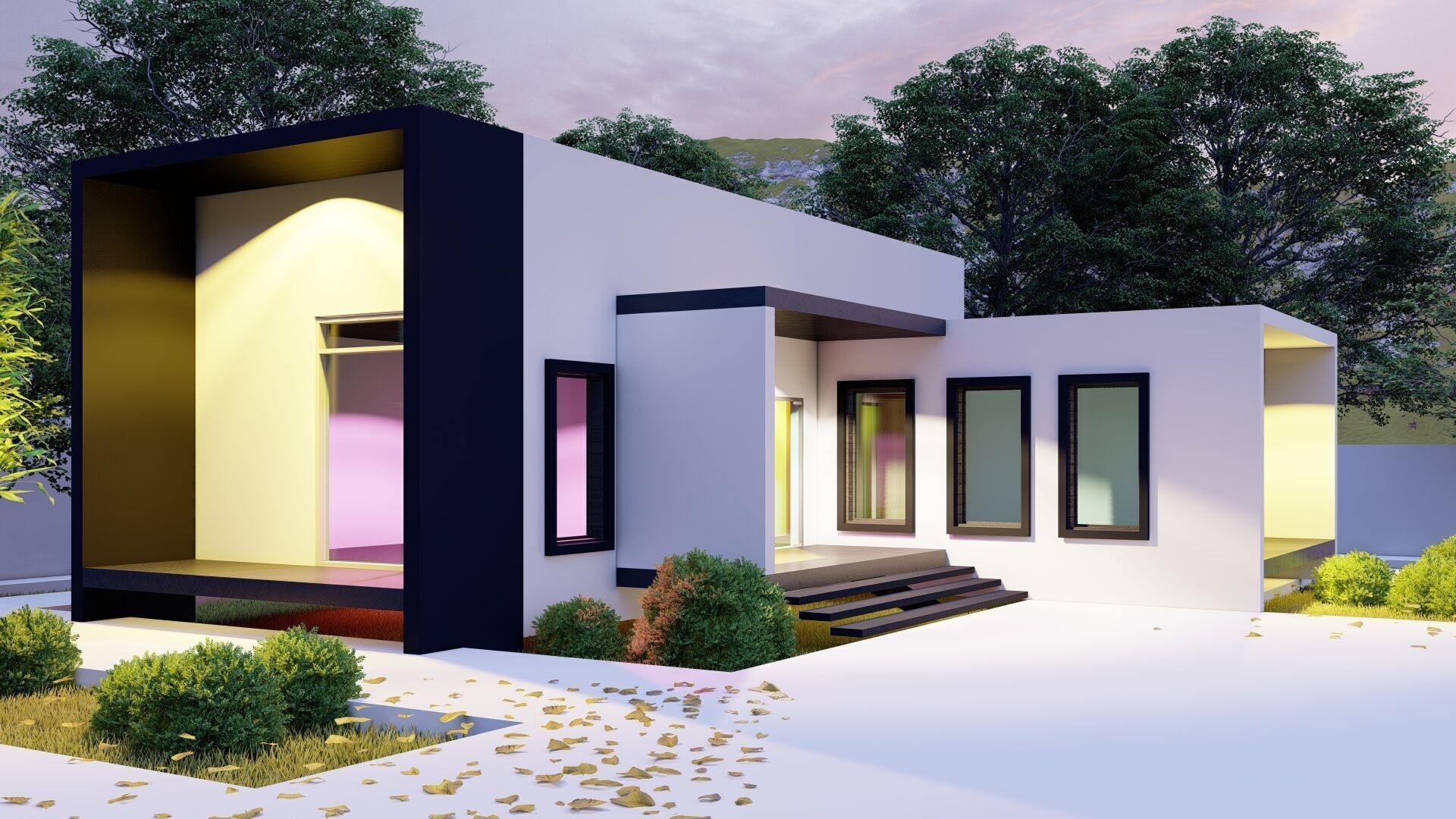 3d-ARCHITECTURAL-MODEL Low-poly 3D model_1